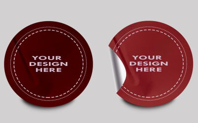 Sticker Mockup Template Design -41