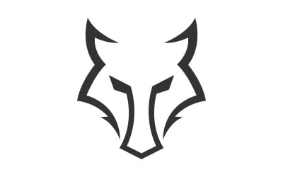 Wolf Head Template vector illustration template v.11