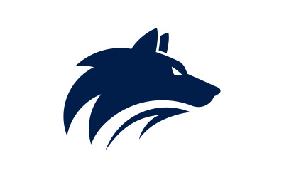 Wolf Head Template vector illustration template v.5