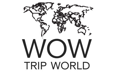 A minimalist logo for a travel agency