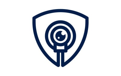 CCTV Security Vector icon design illustration Template v.15