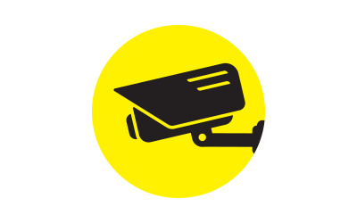 CCTV Security Vector icon design illustration Template v.9