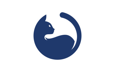 Cute Cat icon design vector illustration design template v.11