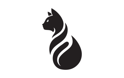 Cute Cat icon design vector illustration design template v.12