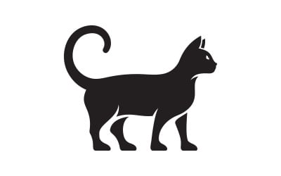 Cute Cat icon design vector illustration design template v.9
