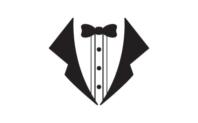 Diseño de ilustración de icono vectorial de plantilla exclusiva de hombre con esmoquin v.14