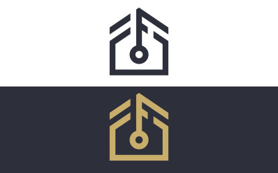 Plantilla de diseño de ilustración vectorial de icono de propiedad clave v.1