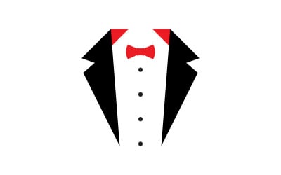 Smoking mężczyzna ekskluzywny szablon ikona wektorowa ilustracja projekt v.1