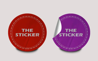 Sticker Mockup Template Design -45