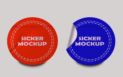 Sticker Mockup Template Design -46