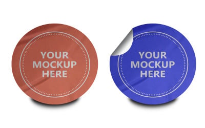 Sticker Mockup Template Design -49