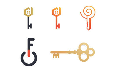 Key property icon vector illustration design template v.17