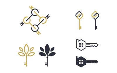Key property icon vector illustration design template v.19