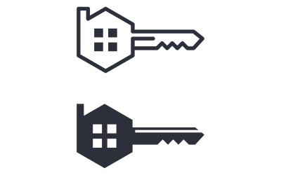 Key property icon vector illustration design template v.9
