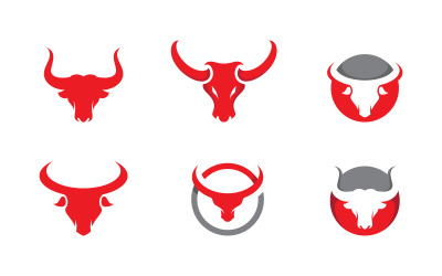 Modèle de conception d&amp;#39;icône vectorielle de logo Taurus v.23