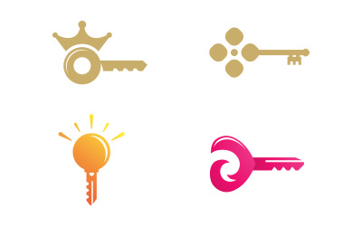 Plantilla de diseño de ilustración vectorial de icono de propiedad clave v.18