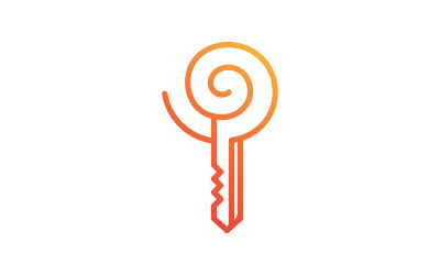 Plantilla de diseño de ilustración vectorial de icono de propiedad clave v.3
