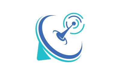 Satelite Global Vector icon design illustration Template v.4