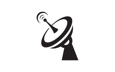 Satelite Global Vector Icon Design Template v.14