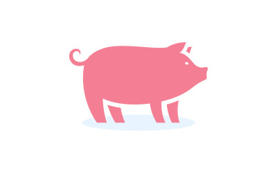 Schwein niedlich Symbol Vorlage Vektor Symbol Illustration Design v.1