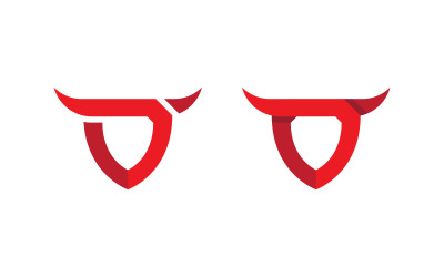 Szablon projektu ikony wektorowej logo Taurus v.16