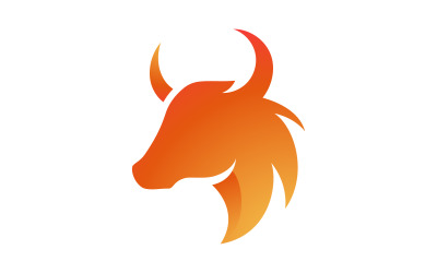 Szablon projektu ikony wektorowej logo Taurus v.18