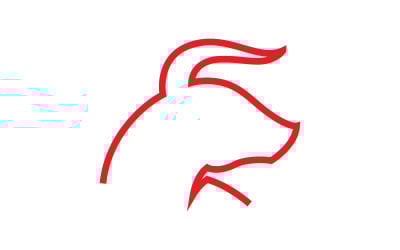 Taurus Logo vector icon illustration design template v.6