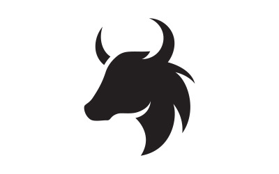 Taurus logotyp vektor ikon illustration designmall v.4