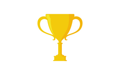 Trofeum Zwycięzca Wektor ikona projekt ilustracja Szablon v.2