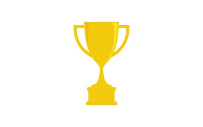 Trophäengewinner Vektor-Symbol-Design-Illustration Vorlage v.13