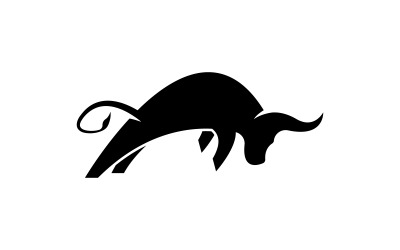 Bika logó vektoros ikon illusztráció tervezősablon v.33