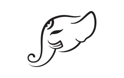 Ganesha Logo Vector icon design illustration Template v.6
