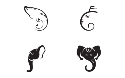 Ganesha Logo Wektor ikona projekt ilustracja Szablon v.8