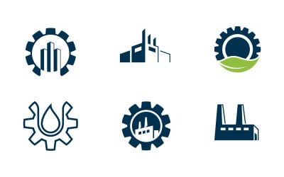 Gear industry Vector icon design illustration Template v.16