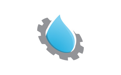 Ilustración de diseño de icono vectorial de la industria de engranajes Plantilla v.1