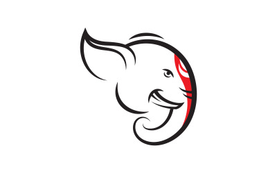 Ilustración del diseño del icono del vector del logotipo de Ganesha Plantilla v.2