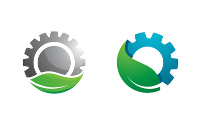 Modello di progettazione dell&amp;#39;icona vettoriale dell&amp;#39;industria degli ingranaggi v.5
