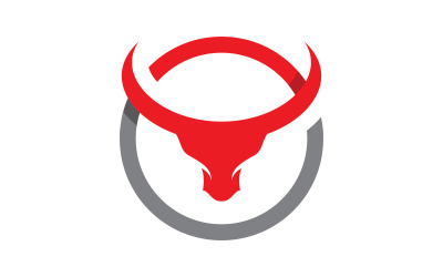 Modello di progettazione dell&amp;#39;illustrazione dell&amp;#39;icona vettoriale del logo del Toro v.13