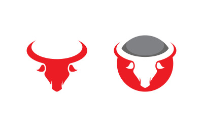 Modello di progettazione dell&amp;#39;illustrazione dell&amp;#39;icona vettoriale del logo del Toro v.19