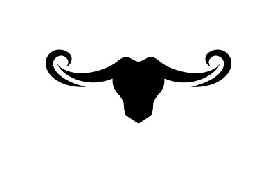 Modello di progettazione dell&amp;#39;illustrazione dell&amp;#39;icona vettoriale del logo del Toro v.29