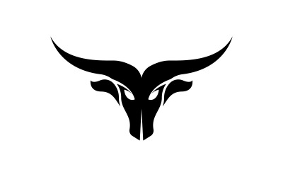 Plantilla de diseño de ilustración de icono vectorial del logotipo de Tauro v.30