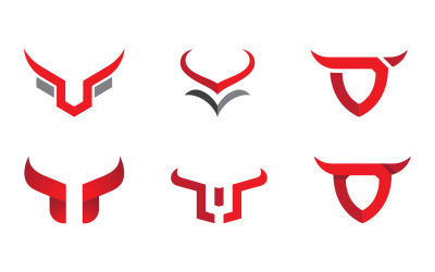 Taurus Logo vector icon illustration design template v.22