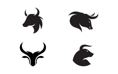 Taurus logotyp vektor ikon illustration designmall v.21