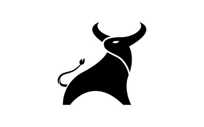 Taurus logotyp vektor ikon illustration designmall v.27