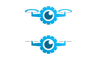 Drohnentechnologie, Vektorsymbol-Design-Illustrationsvorlage v.10