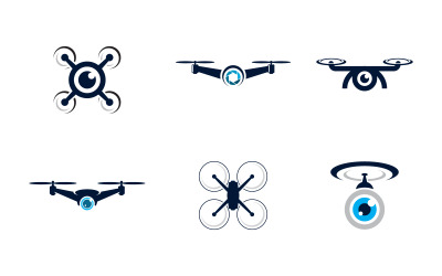 Drohnentechnologie, Vektorsymbol-Design-Illustrationsvorlage v.12
