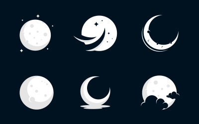 Mondraumkonzept Vektorsymbol-Design-Illustrationsvorlage v.13
