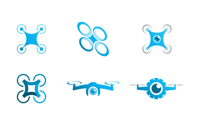 Szablon ilustracji wektorowej technologii dronów v.20
