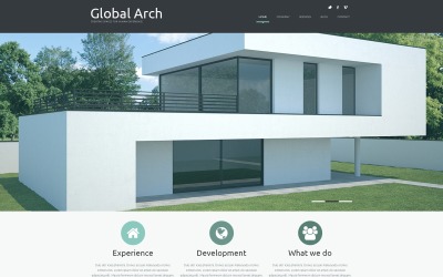 Адаптивный Joomla шаблон №49343 на тему архитектура