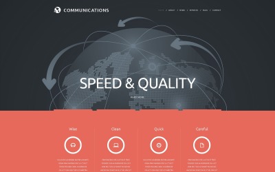 Kommunikációs Joomla sablon